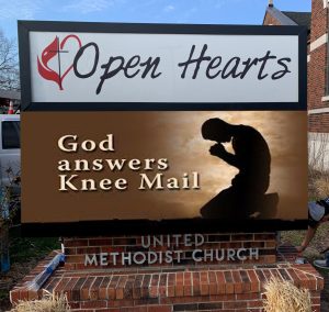 Springfield Church Signs CMP 333 Open Hearts Static and LED 300x284